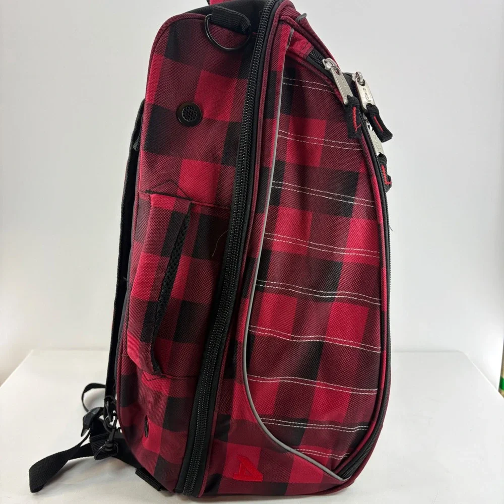 Athalon Ski Boot‎ Backpack Red Buffalo Plaid Snowboard Gear Bag Helmet Storage